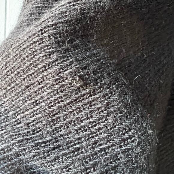 Soft surroundings alpaca wool blend black sweater textured soft cozy warm fall - Picture 8 of 9